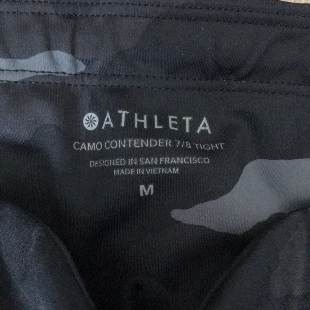 Athleta Camo Contender 7/8 Tight Leggings Black - Picture 6 of 10